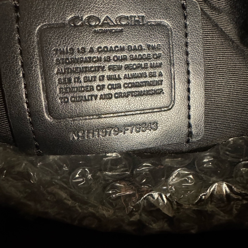 Coach Brown and Black Mia Satchel with Gold Accents - Picture 5 of 9